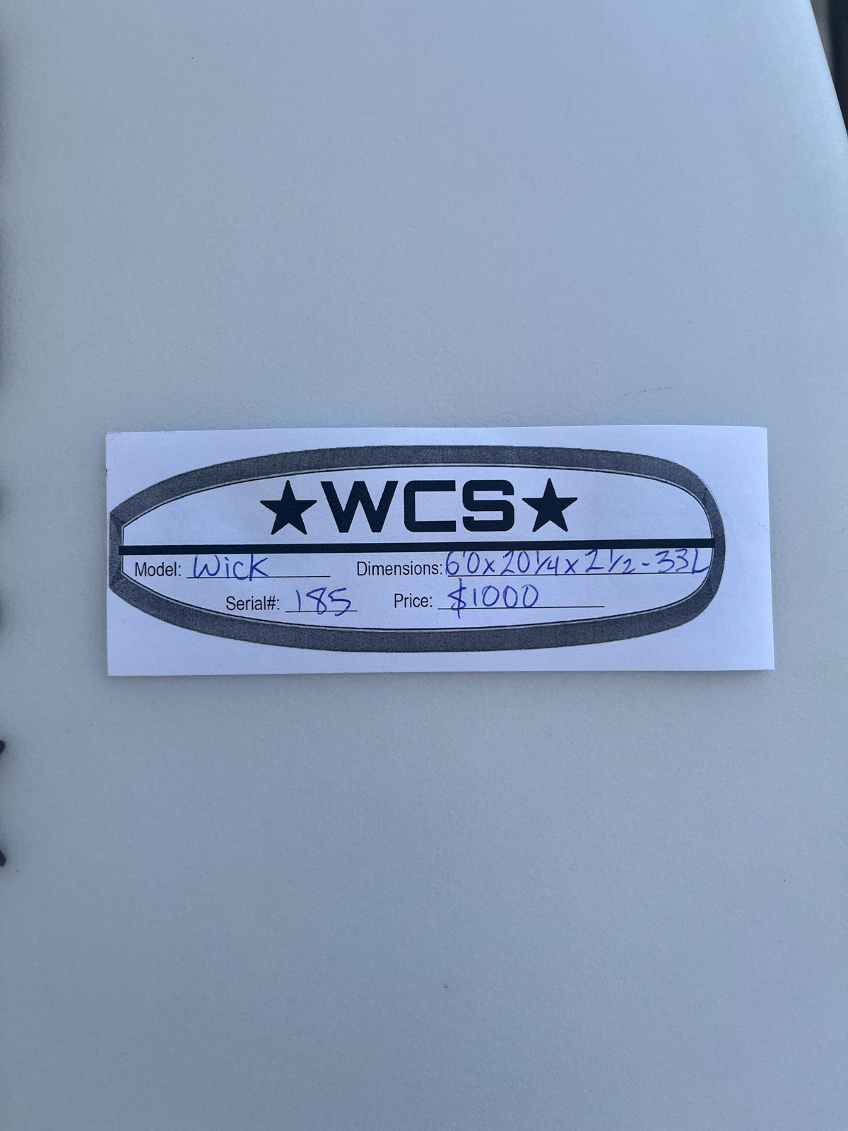 Wick 6'0