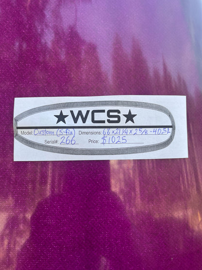 Custom 6'6 Maroon