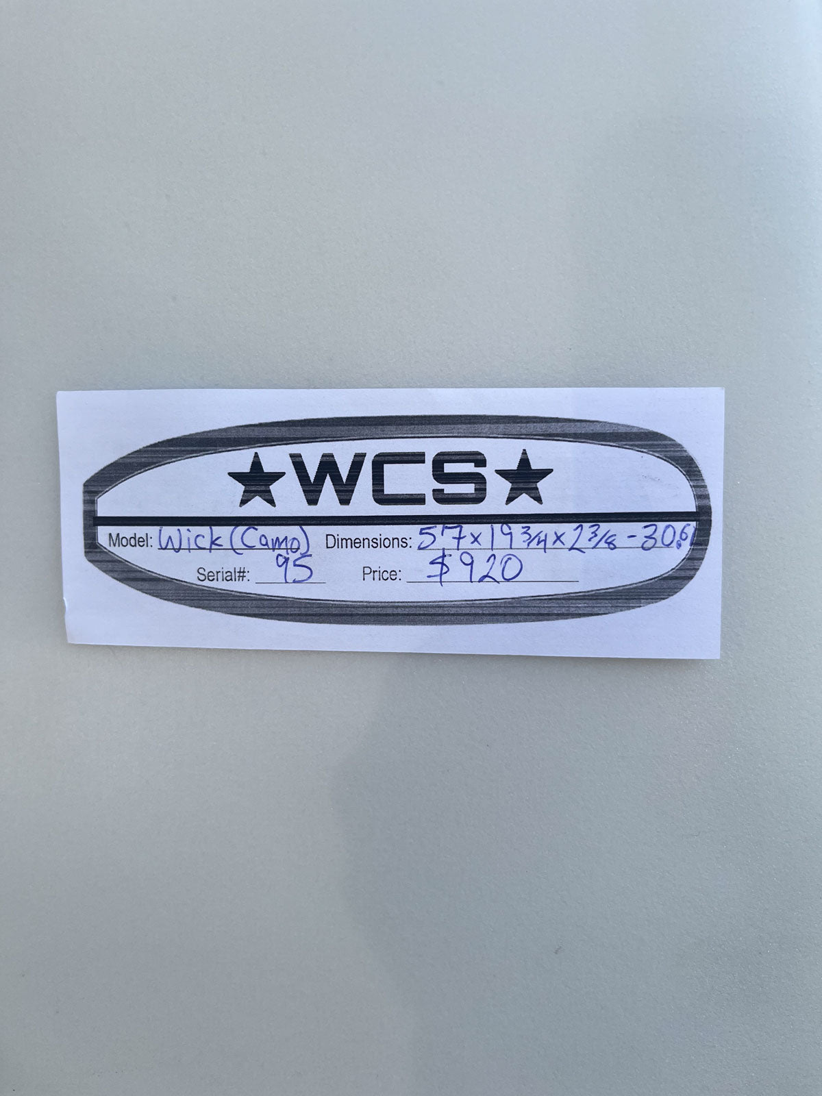 Wick 5'7 (Camo)